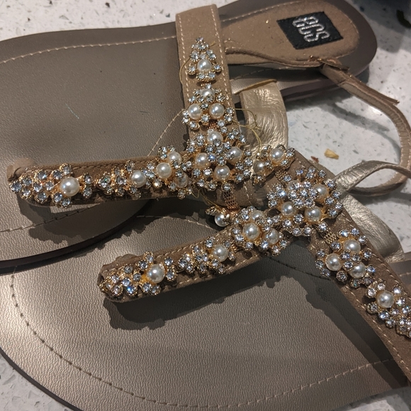 ECS jeweled sandals Size 38 - Picture 5 of 5